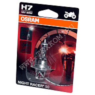 Лампа 12V H7 (55) PX26d+50% NIGHT RACER 50 блистер 12V OSRAM