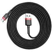 Кабель USB Type C 2м красный-черный BASEUS
