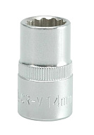 Головка торцевая 14 1/2" CV короткая 12 гранная YATO