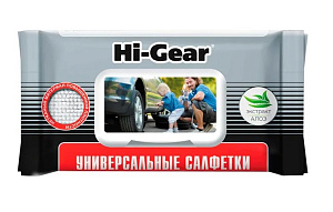 Салфетки HI-GEAR влажные универсальные 60шт