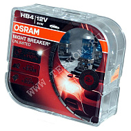 Лампа 12V HB4/9006 (60) P22d+110% Night Breaker Unlimited (2шт) 12V Osram