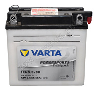 Аккумуляторная батарея VARTA МОТО 5,5 FP +элек. 12N5,5-3B 136х61х131 (ETN-506 011 004)