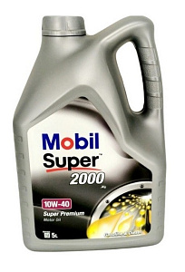 Масло моторное MOBIL SUPER 2000Х1 10W40 5л п/синт.