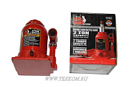 Домкрат бутылочный 2т гидравлический 150-370мм двухплунжерный с клапаном BIG RED