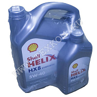 Масло моторное SHELL HELIX HX-8 5W-40 SM/CF (4+1л) синт.