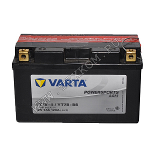 Аккумуляторная батарея VARTA МОТО 7 AGM YT7B-4(BS) 150х66х94 (ETN-507 901 012)