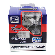 Лампы галоген Xenite H4 (P43t) +100% (упаковка 2 шт)