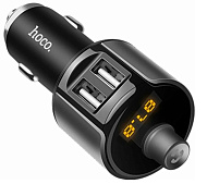 Устройство зарядное в прикуриватель с bluetooth FM HOCO E19 black
