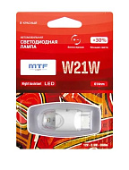 Лампа светодиодная W21/W красный MTF