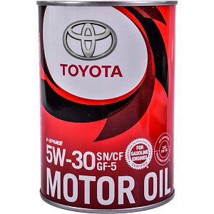 Масло моторное TOYOTA MOTOR OIL SN/CF 5W30 1л.(железо)