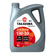 Масло моторное TAKAYAMA 5W30 API SL/CF A3/B4 (пластик) синт. 4л