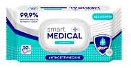 Салфетки влажные SM-72034 "SMART MEDICAL" антисептические (50шт)