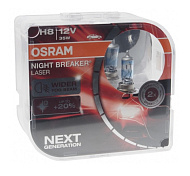 Лампа 12V H8 (35) PGJ19-1+150% NIGHT BREAKER LASER 3900K (евробокс, 2шт) 12V OSRAM /1/10 NEW