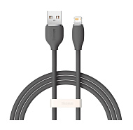 Кабель Baseus Jelly liquid silica gel fast charging data cable usb to ip 2.4A 2m black