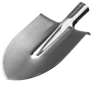 Лопата штыковая оц. сталь (220х280мм.,1,5мм) б/ч