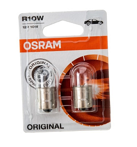 Лампа 12V R10W (BA15s) 12V 2шт Osram