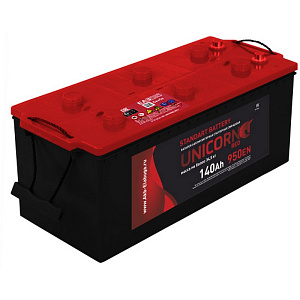 Аккумуляторная батарея UNICORN Red 6СТ140 (+слева (3)) 511х189х218 Россия 950А