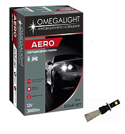 Лампа 12V LED Omegalight Aero H7 3000lm (2шт)