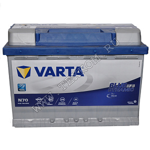 Аккумуляторная батарея VARTA 6СТ70з BLUE DYN EFB обр.278х175х190