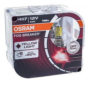 Лампа 12V H7 (55) PX26d FOG BREAKER 2шт Osram