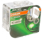 Лампа 12V H4 (60/55) P43t-38 12V OSRAM ALLSEASON SUPER бокс-2шт 3000K