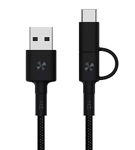 Кабель ZMI AL403 microUSB/Type-C 100cm black