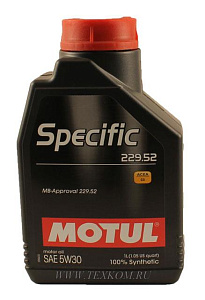 Масло моторное MOTUL SPECIFIC MB 229.52 5W30 1л синт.
