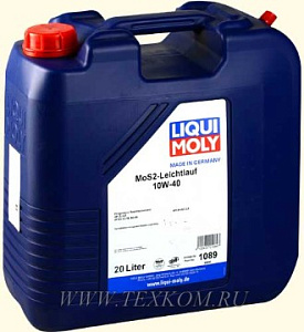 Масло моторное LIQUI MOLY Leichtlauf с MoS2 SAE 10W-40 п/с 20л ***