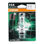 Лампа 12V H4 (60/55) P43t-38 ULTRA LIFE 12V Osram блистер