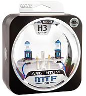 Лампа H3 55W Argentum +80% к-т MTF