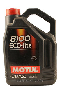 Масло моторное MOTUL 8100 Eco-lite 0w20 синт 5л.