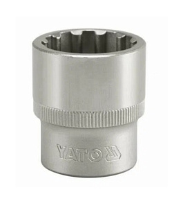 Головка торцевая 11 1/2" CrV короткая SPLINE YATO