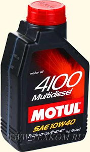 Масло моторное MOTUL 4100 MULTIDIESEL 10W40 1л синт.(остатки)