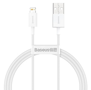 Кабель Baseus Superior Series Fast Charging Data Cable USB to IP 2.4A 1m white