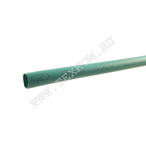Трубка термоусадочная 6.0 / 3.0 мм 1м зеленая REXANT