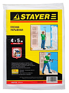 Пленка защитная укрывочная, HDPE, 12 мкм, 4 х 5 м STAYER "MASTER"