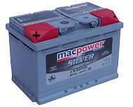 Аккумуляторная батарея MACPOWER 6СТ 75 прям.278х175х190 Турция