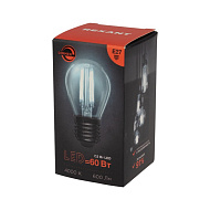 Лампа светодиод. филаментная REXANT Шарик GL45 7.5 Вт 600 Лм 4000K E27 диммируемая, прозрачная колба