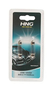 Лампа 12V C5W (SV8.5) (блистер 2шт) 12V HNG
