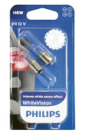 Лампа H6W (BAX9s) WhiteVision 12V PHILIPS