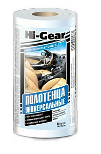 Полотенца HI-GEAR универсальные в рулоне 60листов 245х300мм