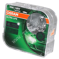 Лампа 12V H4 (60/55) P43t-38 ULTRA LIFE (2шт) 12V Osram