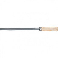 Напильник 200мм трехгранный, деревянная ручка СИБРТЕХ
