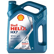 Масло моторное SHELL HELIX HX-7 10W40 SL/SF 4л п/синт.