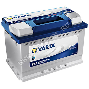 Аккумуляторная батарея VARTA 6СТ74з прям. BLUE E12 278х175х190 (ETN-574 013 068)