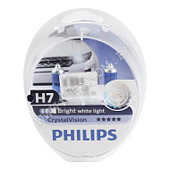 Лампа 12V H7 (55) PX26d CRISTAL VISION 4300K 12V 2шт Philips