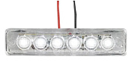 Фонарь габаритный LED 24V, белый (L=90мм, 6-светодиодов) Турция