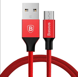 Кабель micro USB 1м красный BASEUS