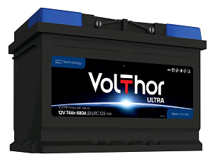 Аккумуляторная батарея VOLTHOR ULTRA 6СТ74 обр. Словения 278х175х190 680А