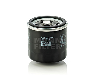 Фильтр масляный MANN W67/1 ( SAKURA C 1809, C1013, CLEAN DO 854/A BIG GB1208 )